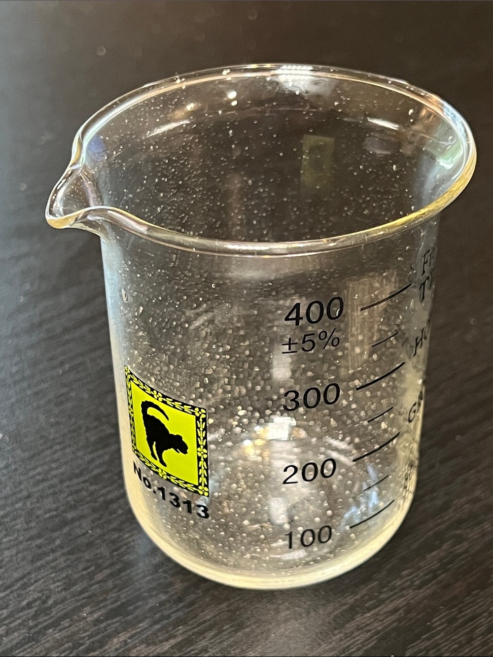 Hallmark Halloween Witch Ware Chemistry Lab Beaker Drinking Glass Cocktail Glass